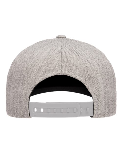 Flexfit 110F 110 Snapback Cap - Heather Grey - back