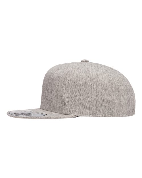 Flexfit 110F 110 Snapback Cap - Heather Grey - side