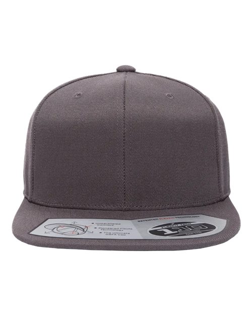 Flexfit 110F 110 Snapback Cap - Dark Grey - front