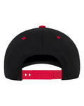 Flexfit 110F 110 Snapback Cap - Black/ Red - back