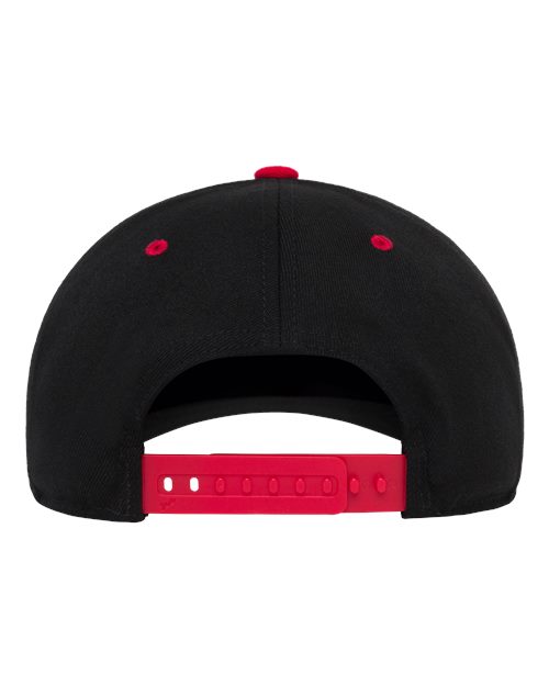 Flexfit 110F 110 Snapback Cap - Black/ Red - back