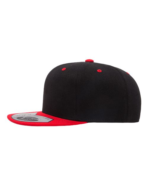 Flexfit 110F 110 Snapback Cap - Black/ Red - side