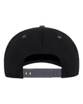 Flexfit 110F 110 Snapback Cap - Black/ Grey - back