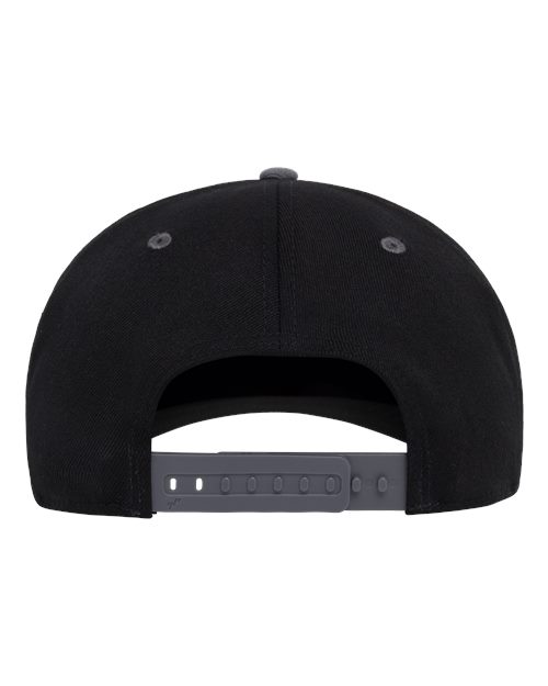 Flexfit 110F 110 Snapback Cap - Black/ Grey - back