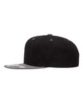 Flexfit 110F 110 Snapback Cap - Black/ Grey - side