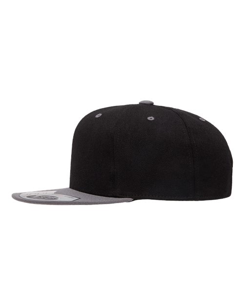 Flexfit 110F 110 Snapback Cap - Black/ Grey - side