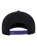 Flexfit 110F 110 Snapback Cap - Black/ Purple - back