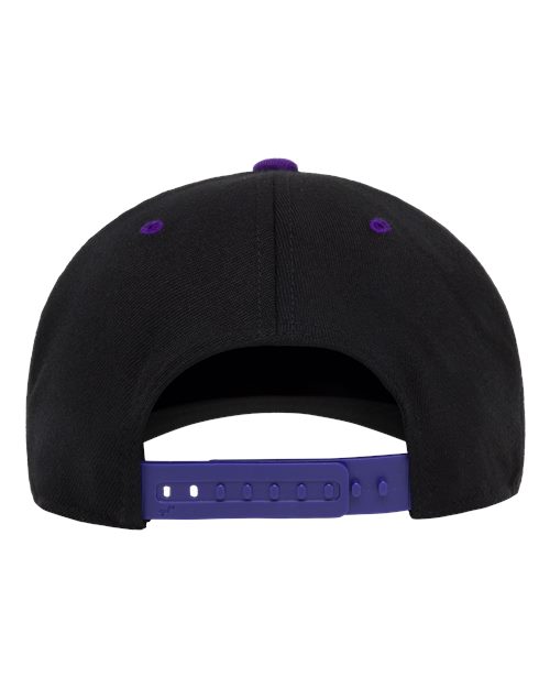 Flexfit 110F 110 Snapback Cap - Black/ Purple - back