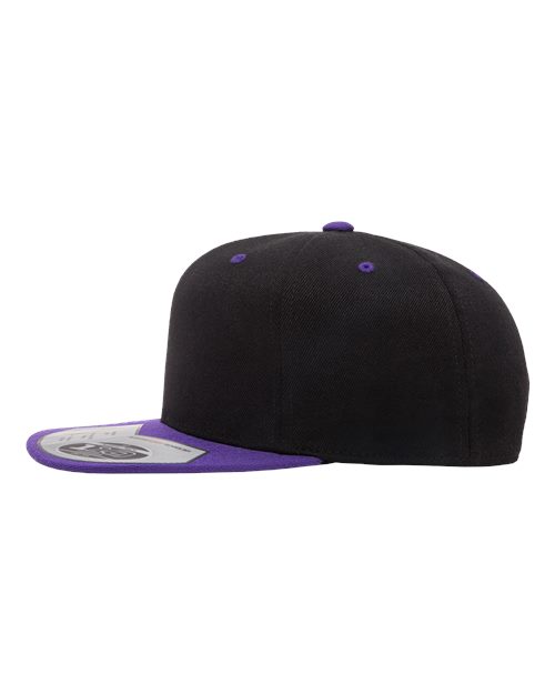Flexfit 110F 110 Snapback Cap - Black/ Purple - side