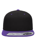 Flexfit 110F 110 Snapback Cap - Black/ Purple - front