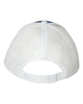 Valucap S102 Sandwich Trucker Cap - Royal/ White - back