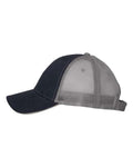 Valucap S102 Sandwich Trucker Cap - Navy/ Grey - side