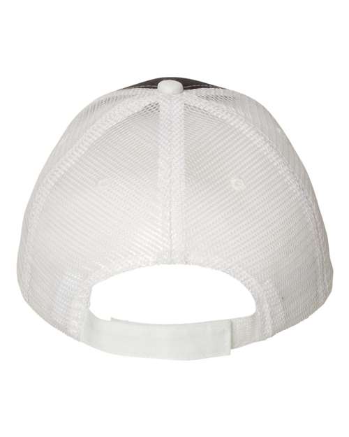 Valucap S102 Sandwich Trucker Cap - Navy/ White - back