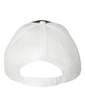 Valucap S102 Sandwich Trucker Cap - Black/ White - back