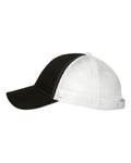 Valucap S102 Sandwich Trucker Cap - Black/ White - side