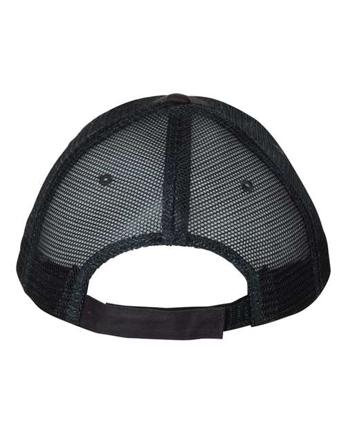 Valucap S102 Sandwich Trucker Cap - Navy/ Navy - back