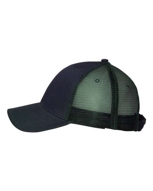 Valucap S102 Sandwich Trucker Cap - Navy/ Navy - side