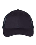 Valucap S102 Sandwich Trucker Cap - Navy/ Navy - front