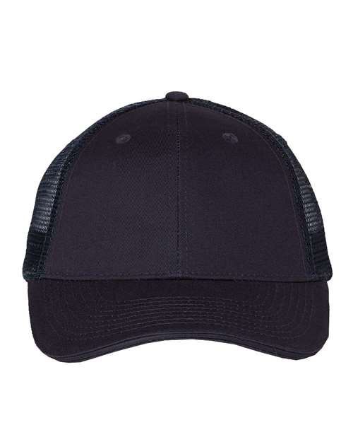 Valucap S102 Sandwich Trucker Cap - Navy/ Navy - front