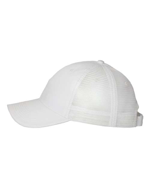 Valucap S102 Sandwich Trucker Cap - White/ White - side