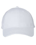 Valucap S102 Sandwich Trucker Cap - White/ White - front