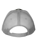 Valucap S102 Sandwich Trucker Cap - Black/ Grey - back
