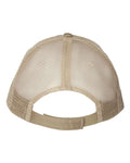 Valucap S102 Sandwich Trucker Cap - Brown/ Khaki - back