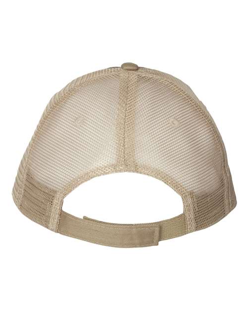 Valucap S102 Sandwich Trucker Cap - Brown/ Khaki - back