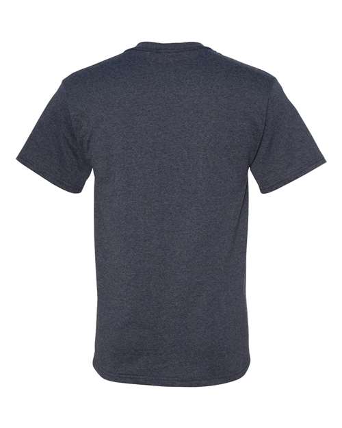 Jerzees 29MR Dri-Power 50/50 T-Shirt - Vintage Heather Navy - back