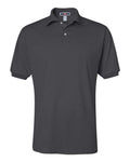Jerzees 437MSR Men's SpotShield 50/50 Polo - Charcoal Grey - front