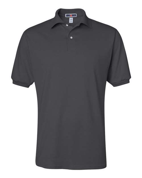 Jerzees 437MSR Men's SpotShield 50/50 Polo - Charcoal Grey - front
