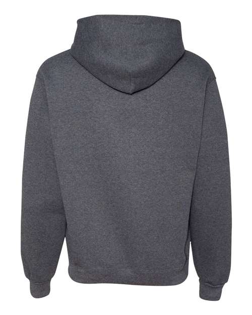 Jerzees 4997MR Unisex Super Sweats NuBlend Hooded Sweatshirt - Black Heather - back