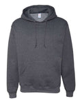 Jerzees 4997MR Unisex Super Sweats NuBlend Hooded Sweatshirt - Black Heather - front