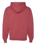 Jerzees 996MR Unisex NuBlend Hooded Sweatshirt - Vintage Heather Red - back