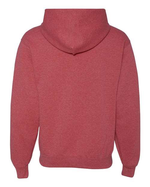 Jerzees 996MR Unisex NuBlend Hooded Sweatshirt - Vintage Heather Red - back