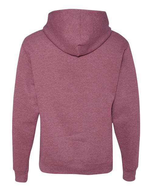 Jerzees 996MR Unisex NuBlend Hooded Sweatshirt - Vintage Heather Maroon - back