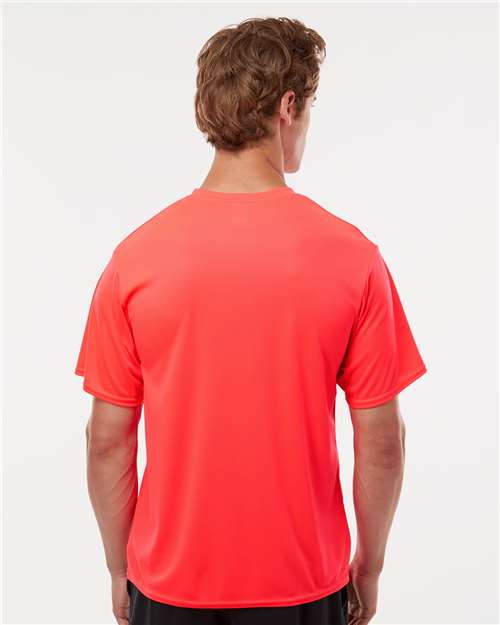 C2 Sport 5100 Unisex Performance T-Shirt - Hot Coral - model back
