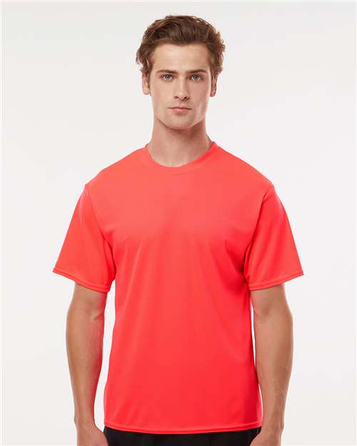 C2 Sport 5100 Unisex Performance T-Shirt - Hot Coral - model front