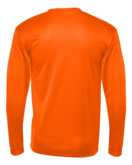 C2 Sport 5104 Unisex Performance Long Sleeve T-Shirt - Safety Orange - back