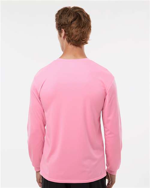 C2 Sport 5104 Unisex Performance Long Sleeve T-Shirt - Pink - model back