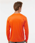 C2 Sport 5104 Unisex Performance Long Sleeve T-Shirt - Burnt Orange - model back