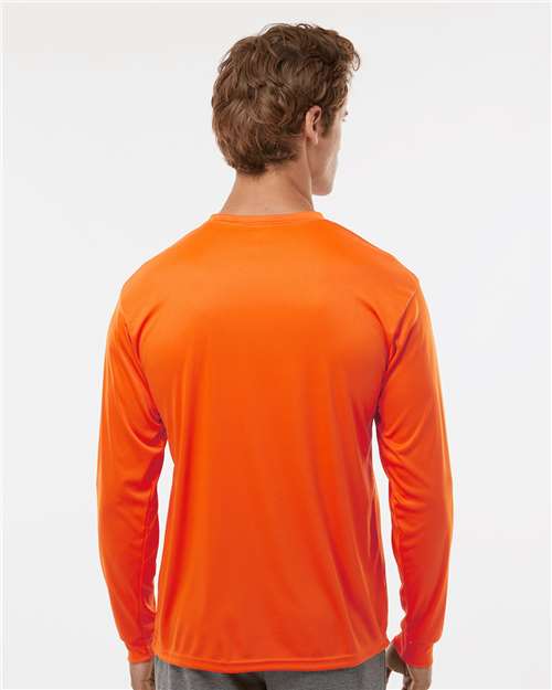 C2 Sport 5104 Unisex Performance Long Sleeve T-Shirt - Burnt Orange - model back