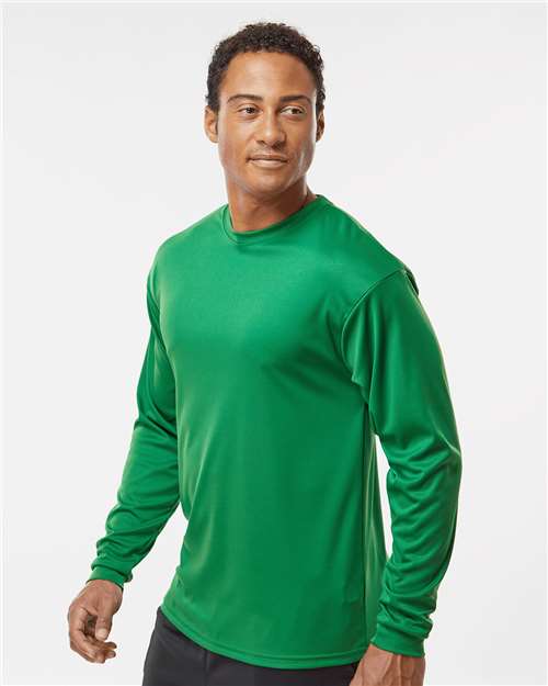C2 Sport 5104 Unisex Performance Long Sleeve T-Shirt - Kelly - model side