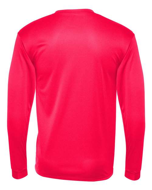 C2 Sport 5104 Unisex Performance Long Sleeve T-Shirt - Hot Coral - back