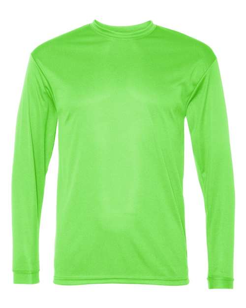 C2 Sport 5104 Unisex Performance Long Sleeve T-Shirt - Lime - front