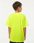 C2 Sport 5200 Youth Performance T-Shirt - Safety Yellow - model back