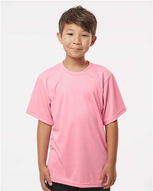 C2 Sport 5200 Youth Performance T-Shirt - Pink - model front
