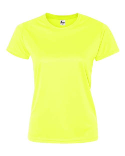C2 Sport 5600 Women’s Performance T-Shirt - Safety Yellow - front