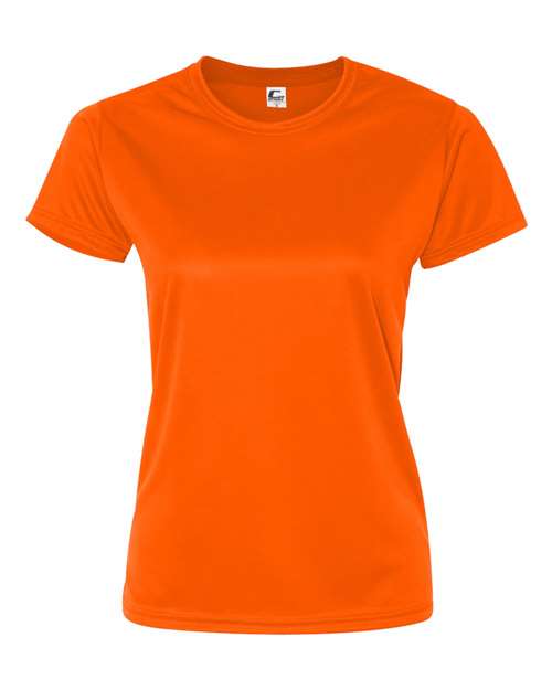 C2 Sport 5600 Women’s Performance T-Shirt - Safety Orange - front