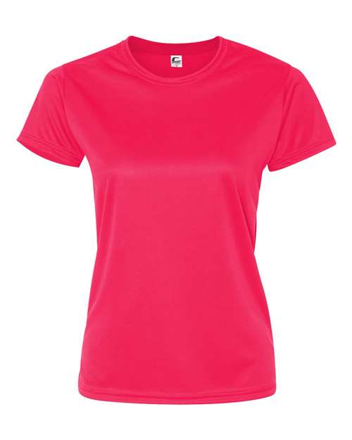 C2 Sport 5600 Women’s Performance T-Shirt - Hot Coral - front
